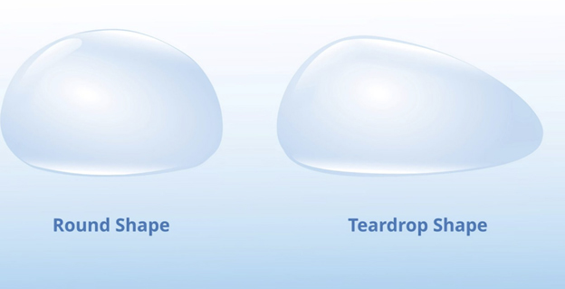 Breast implant shapes to choose from